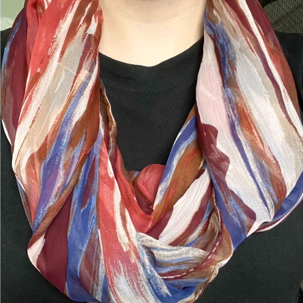Elegant Multicolor Infinity Scarf